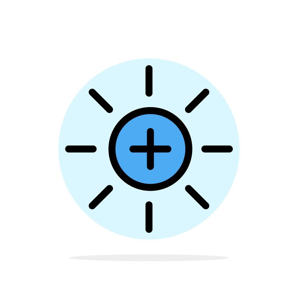 interfaz de brillo ui usuario círculo abstracto fondo color plano icono vector