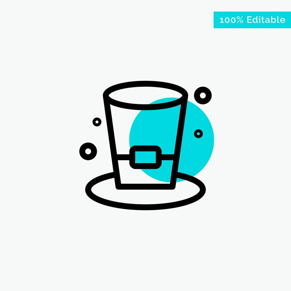 Glass Drink Wine Beer turquoise highlight circle point Vector icon