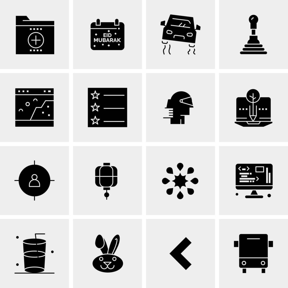 16 Universal Business Icons Vector Creative Icon Illustration to use in web and Mobile Related project