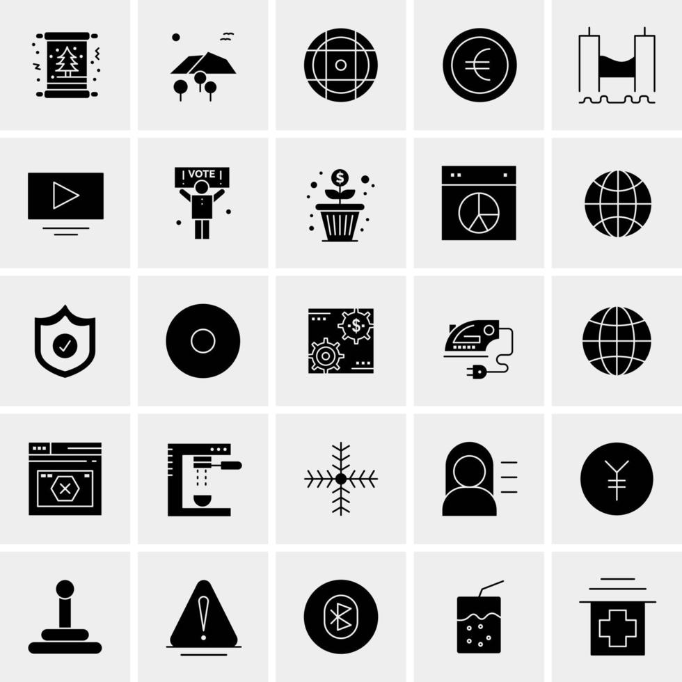 25 Universal Business Icons Vector Creative Icon Illustration to use in web and Mobile Related project