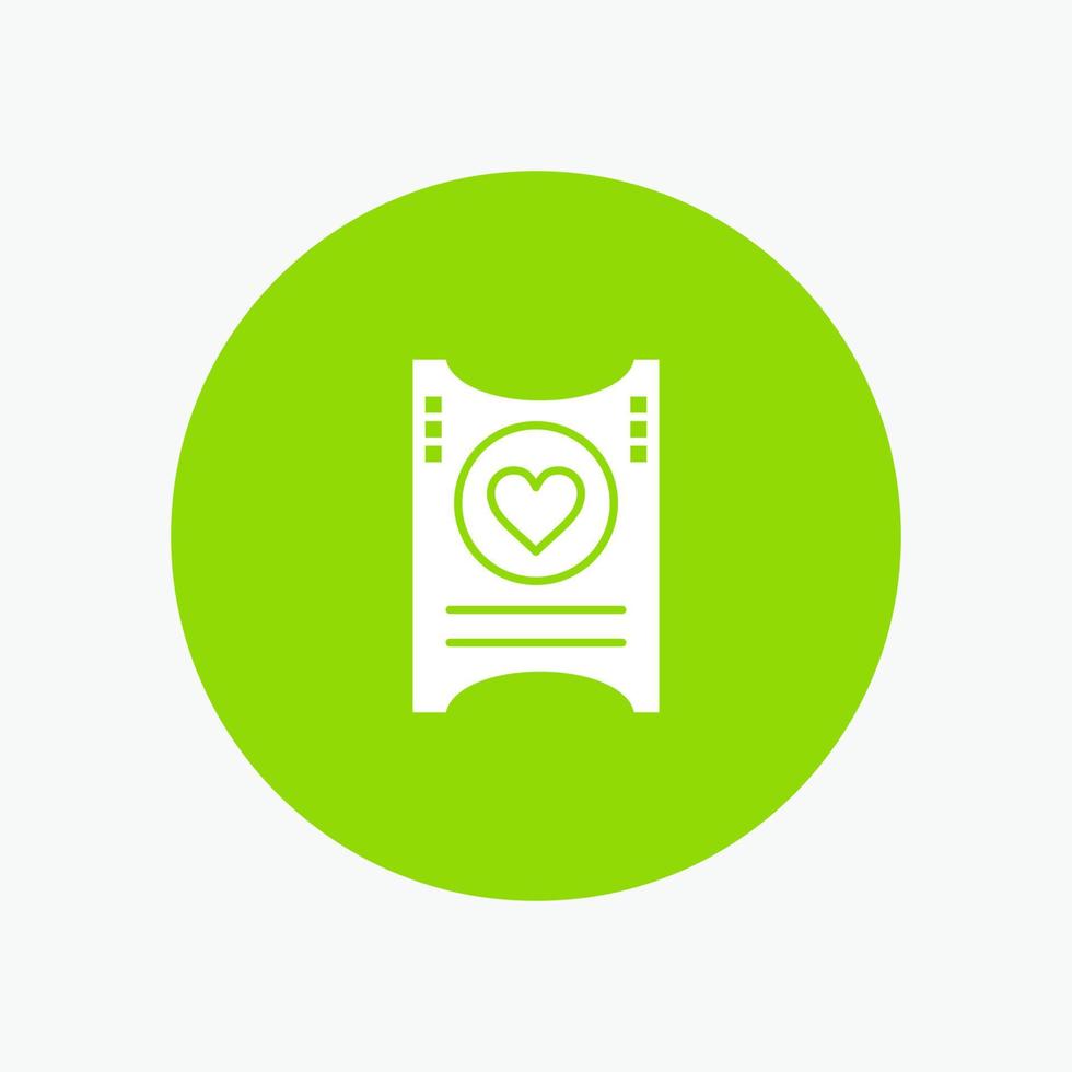 Ticket Love Heart Wedding vector