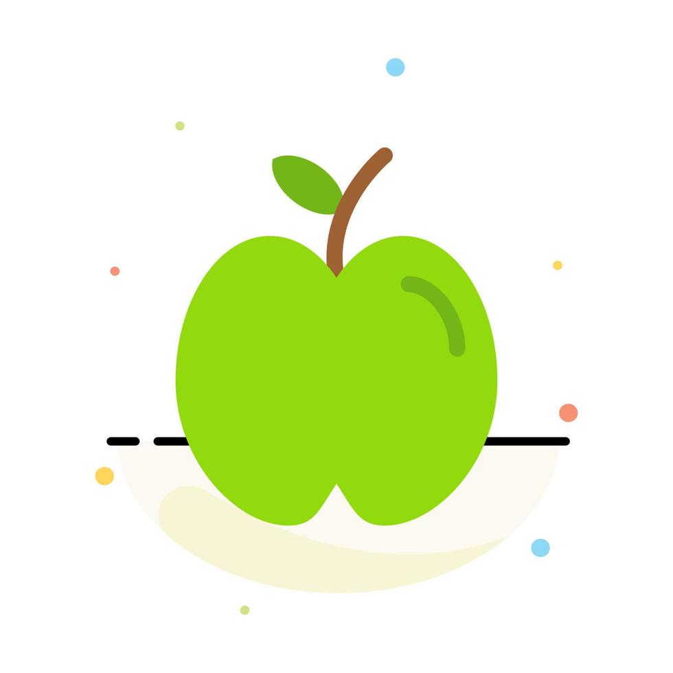 plantilla de icono de color plano abstracto de estudio de escuela de educación de apple vector