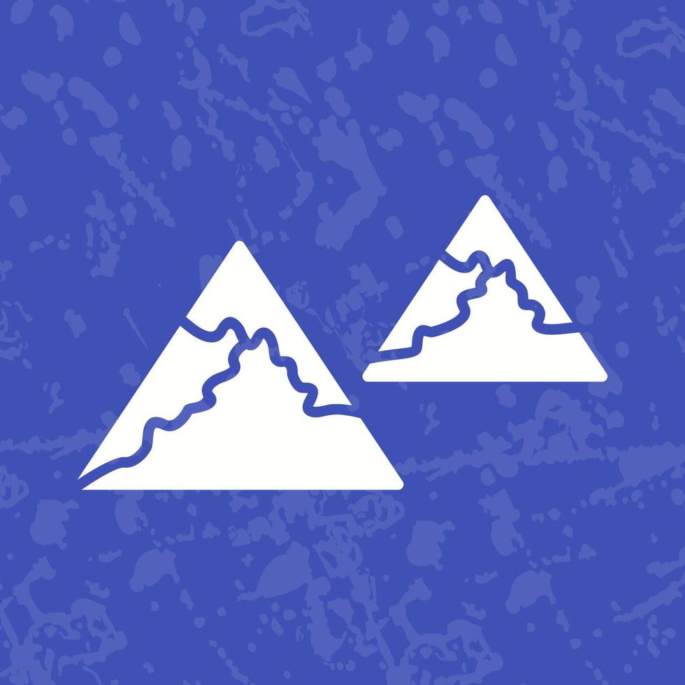 Unique Mountains Vector Icon
