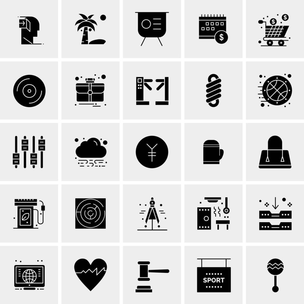 25 Universal Business Icons Vector Creative Icon Illustration to use in web and Mobile Related project