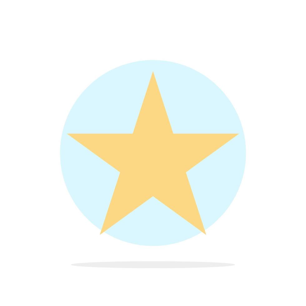 marcador estrella medios círculo abstracto fondo color plano icono vector