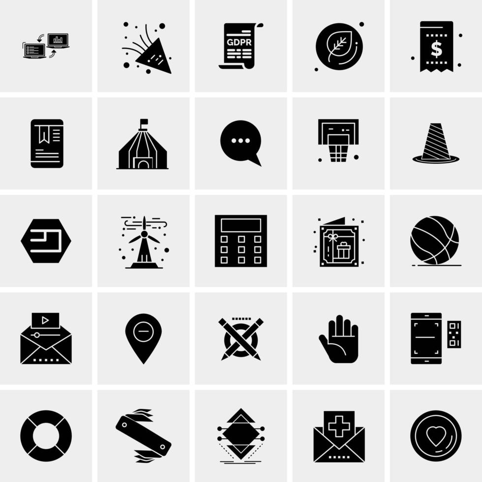 25 Universal Business Icons Vector Creative Icon Illustration to use in web and Mobile Related project