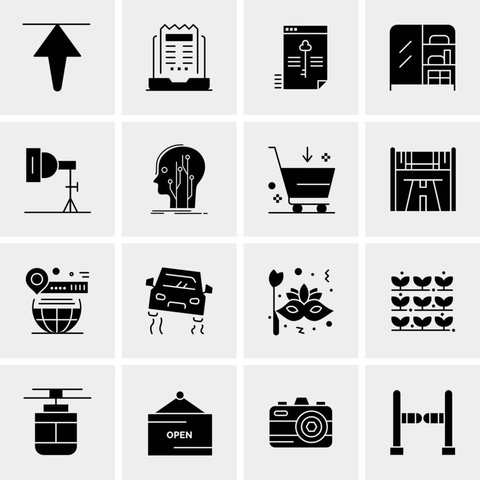 16 Universal Business Icons Vector Creative Icon Illustration to use in web and Mobile Related project