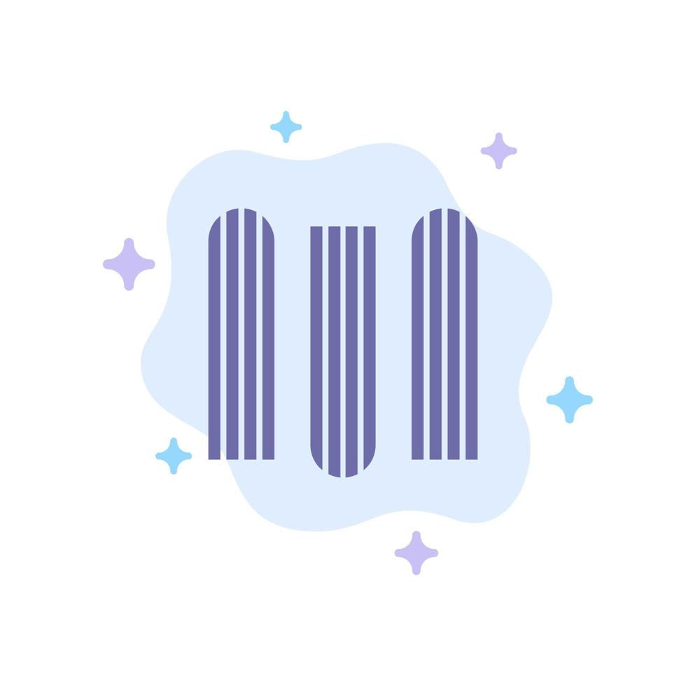 Document Education Files Blue Icon on Abstract Cloud Background vector