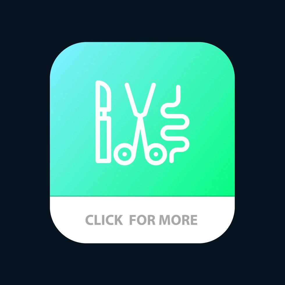Instruments Surgery Tools Medical Mobile App Button Android and IOS Line Version 19117387 Vector