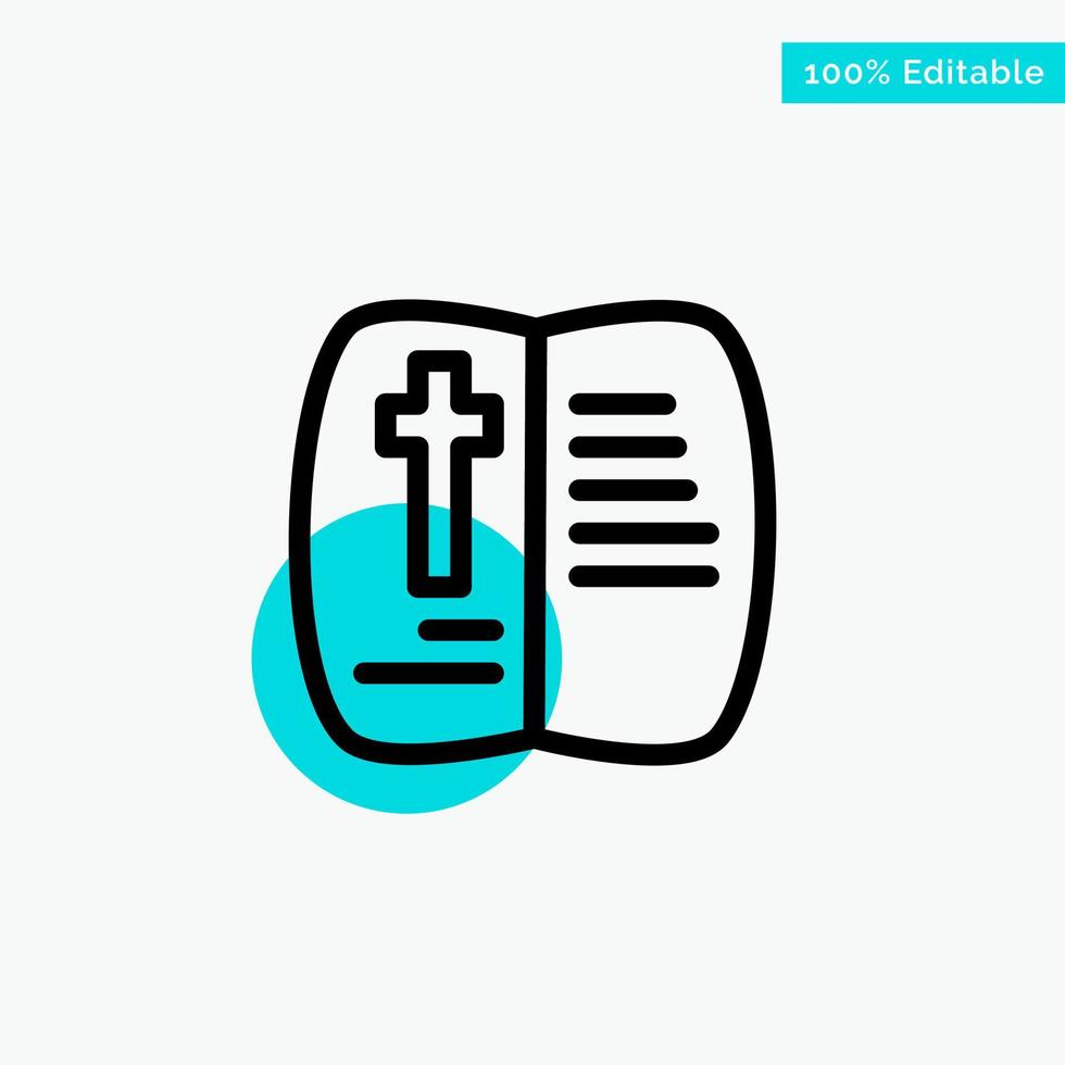 Book Open Easter Nature turquoise highlight circle point Vector icon