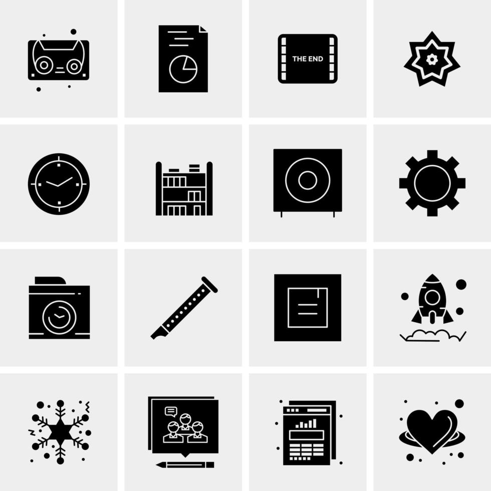 16 Universal Business Icons Vector Creative Icon Illustration to use in web and Mobile Related project