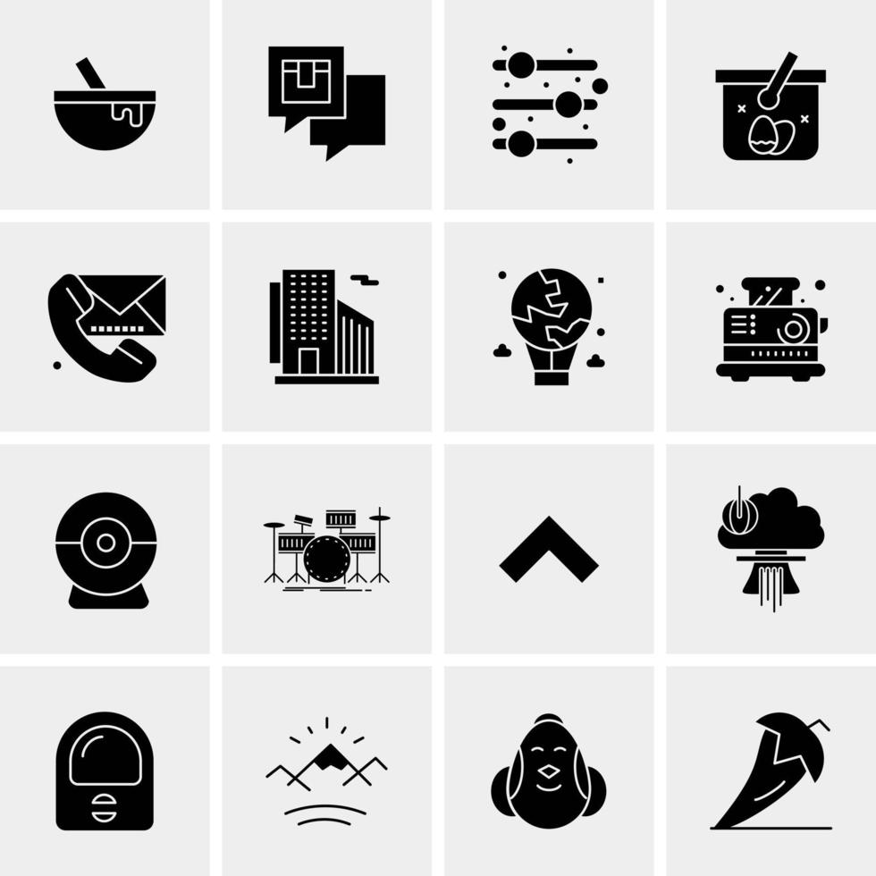 16 Universal Business Icons Vector Creative Icon Illustration to use in web and Mobile Related project