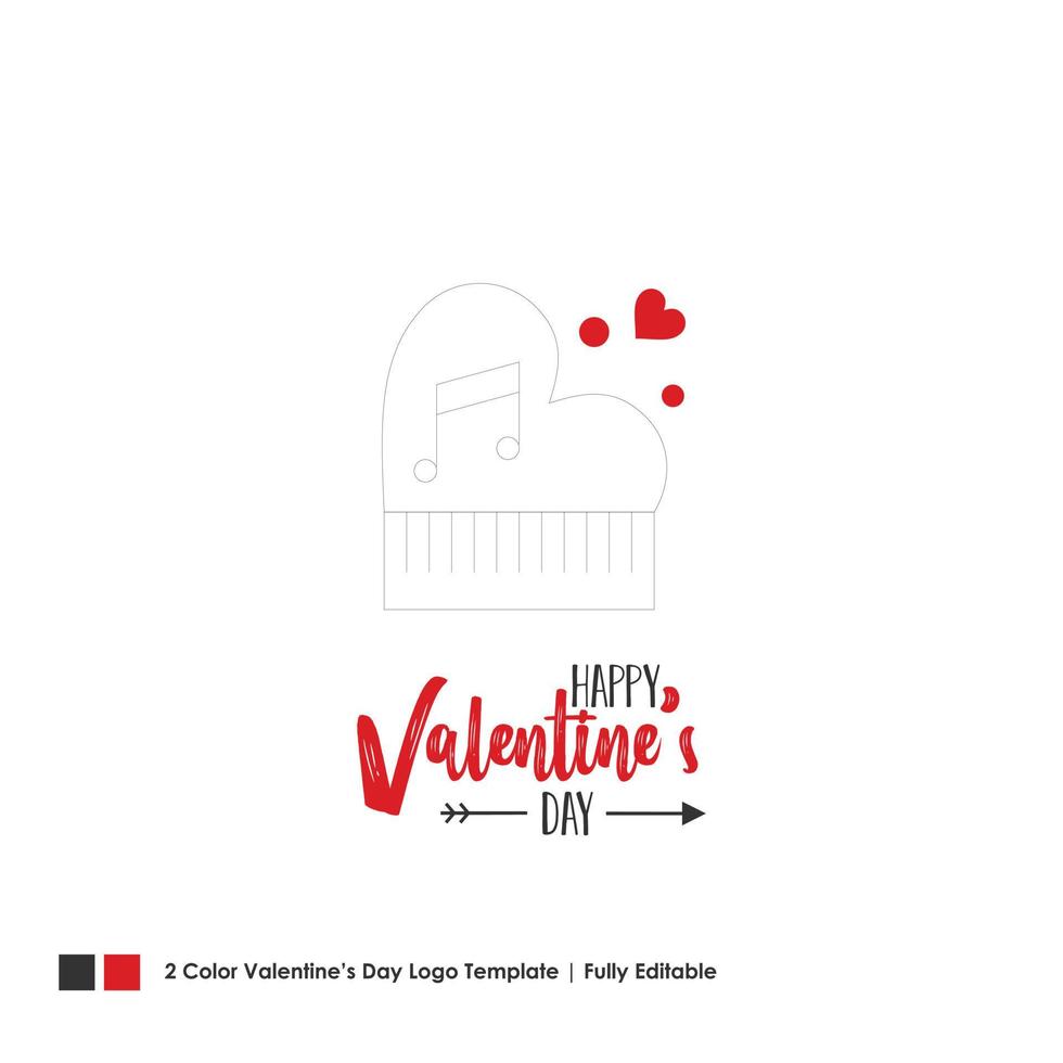 Happy Valentines Day Card Vector Lettering Background