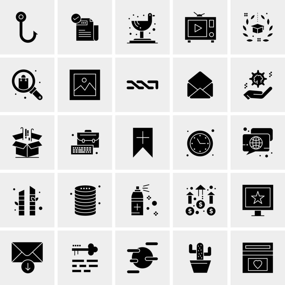 25 Universal Business Icons Vector Creative Icon Illustration to use in web and Mobile Related project