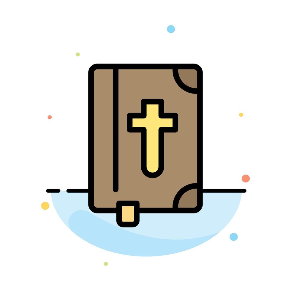 libro biblia pascua vacaciones abstracto color plano icono plantilla vector