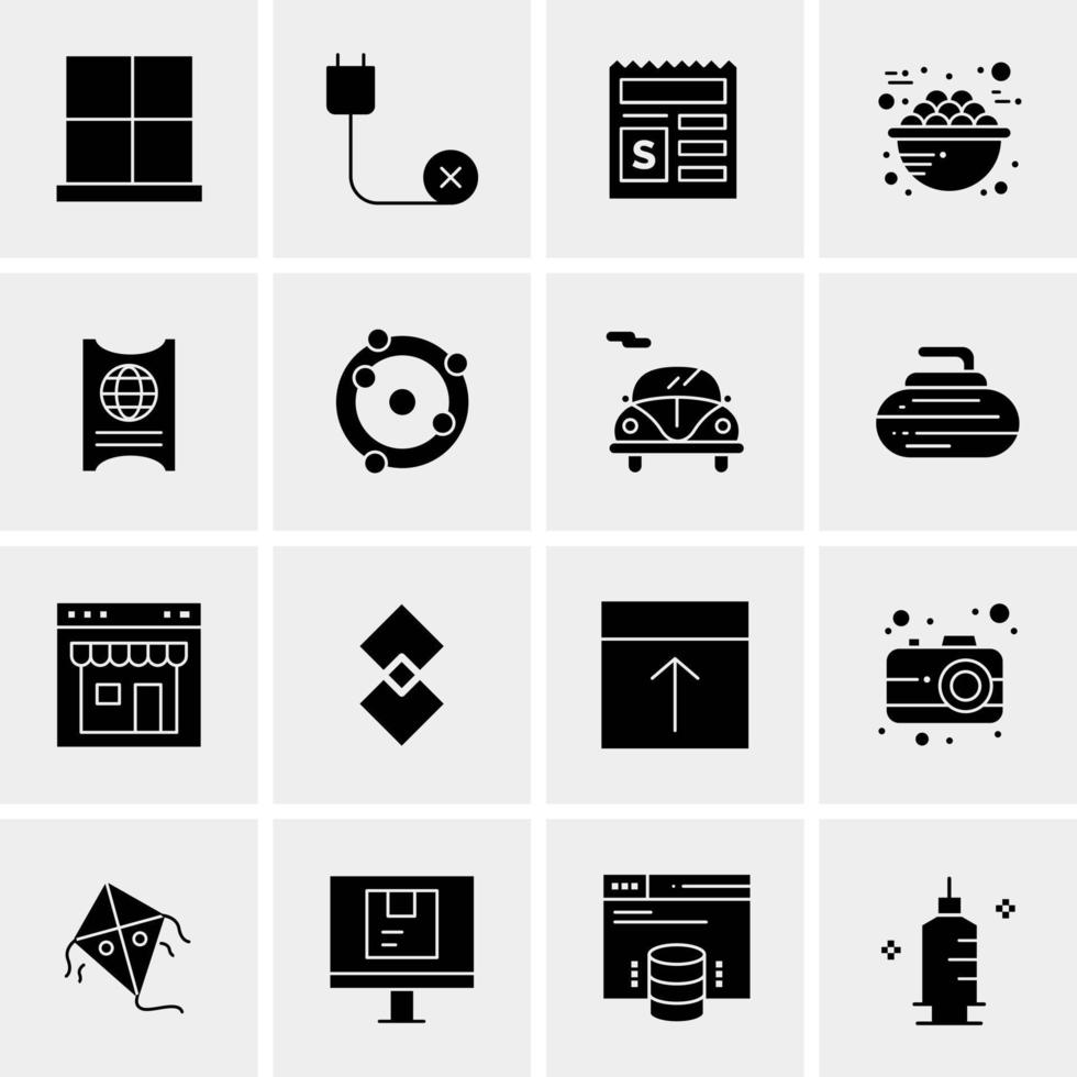 16 Universal Business Icons Vector Creative Icon Illustration to use in web and Mobile Related project