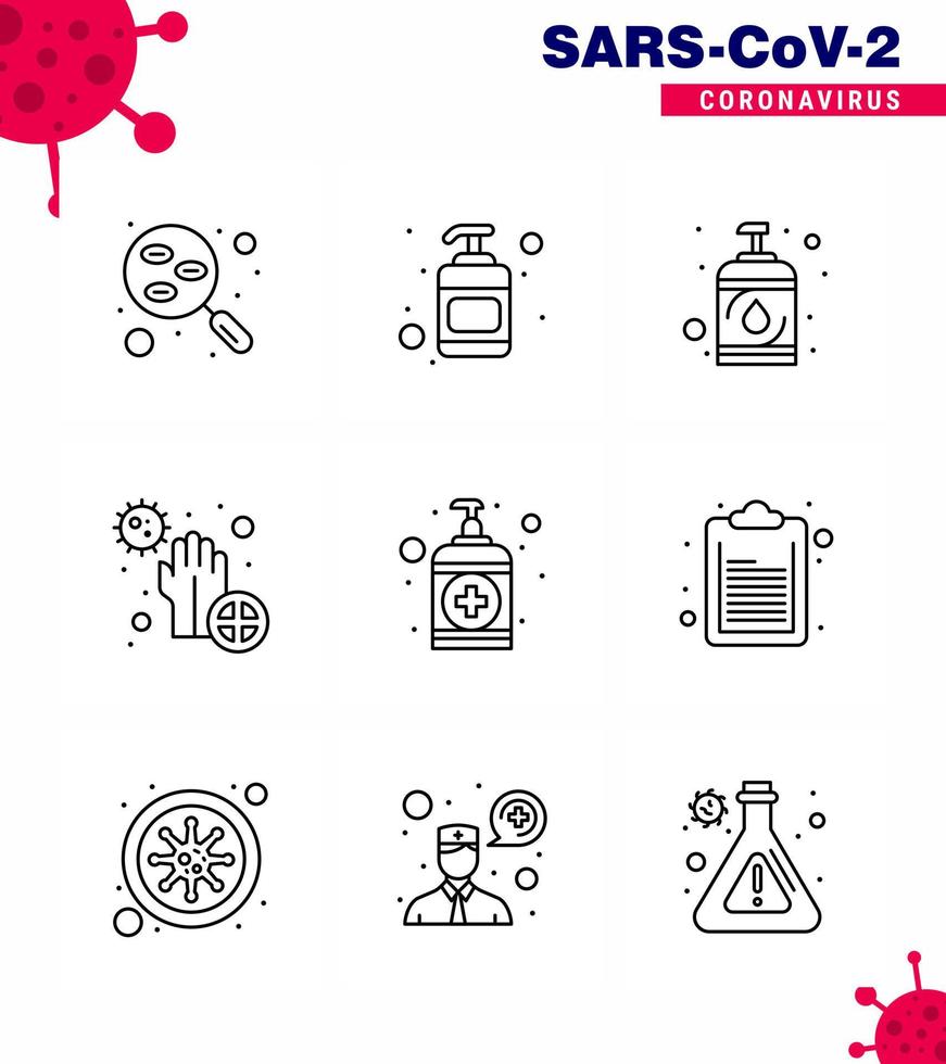 Simple Set of Covid19 Protection Blue 25 icon pack icon included hand hands virus disease covid viral coronavirus 2019nov disease Vector Design Elements