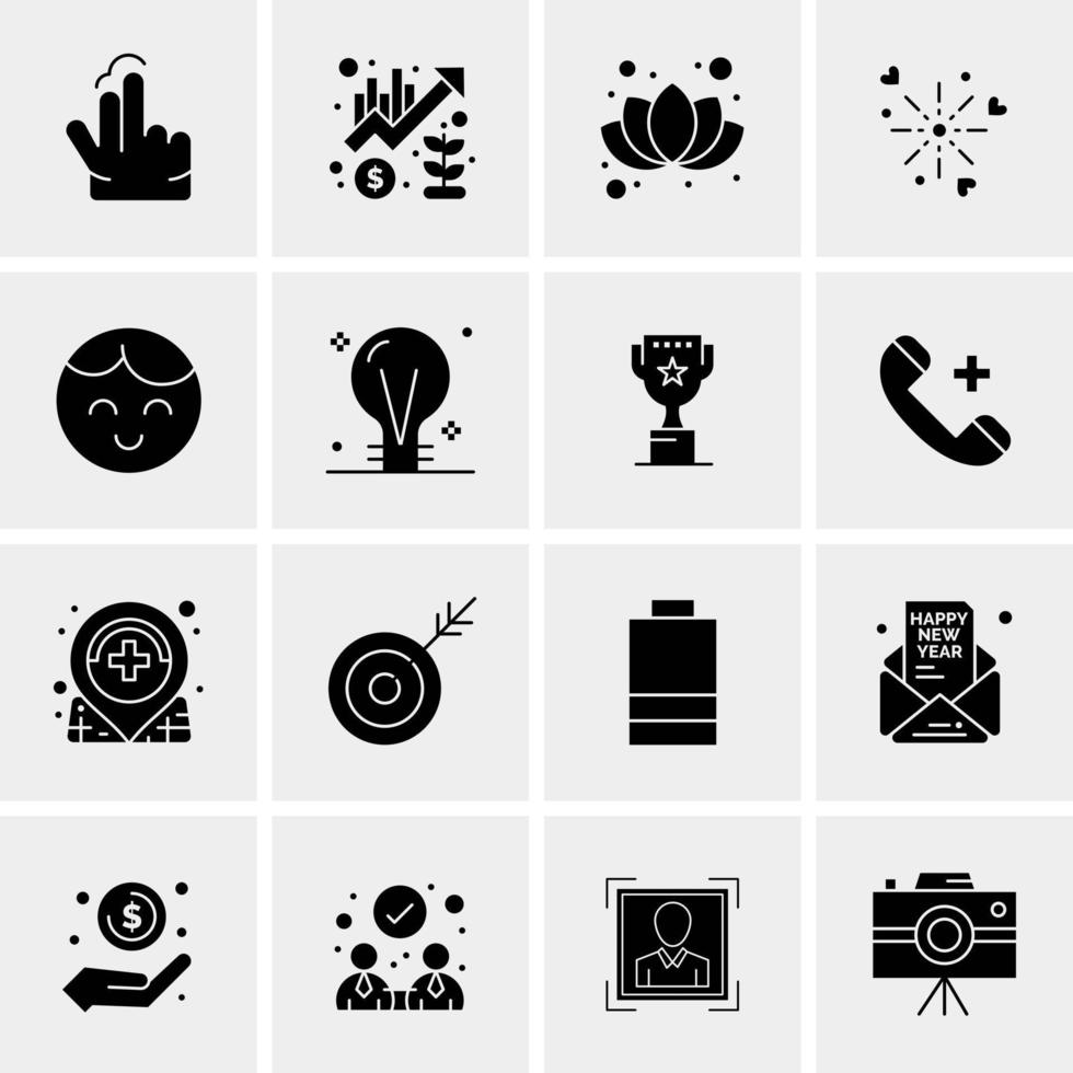 16 Universal Business Icons Vector Creative Icon Illustration to use in web and Mobile Related project