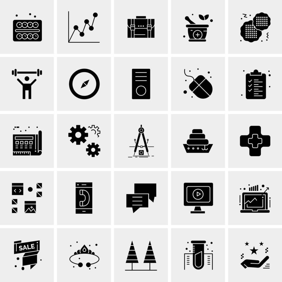 25 Universal Business Icons Vector Creative Icon Illustration to use in web and Mobile Related project