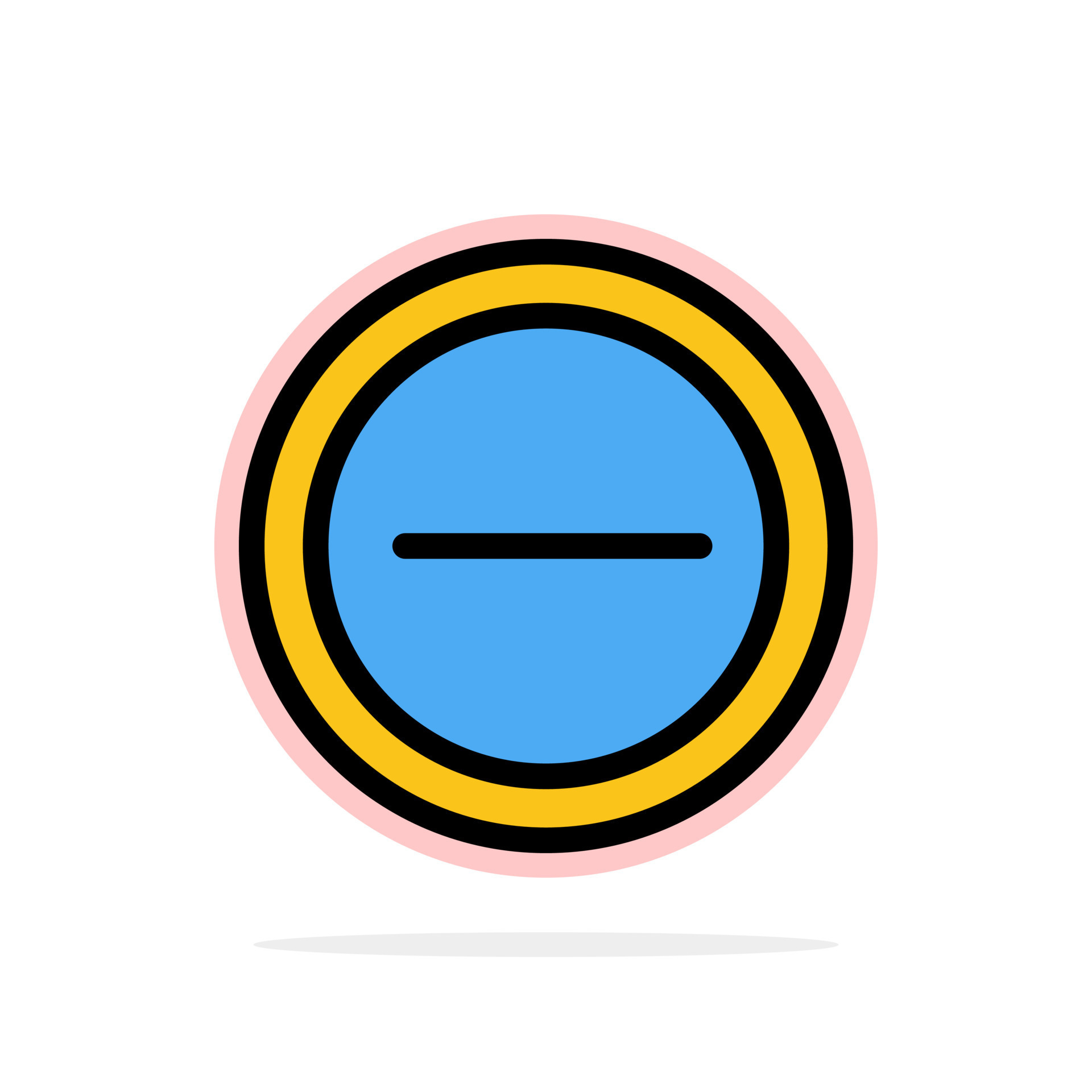Interface Minus User Abstract Circle Background Flat color Icon ...