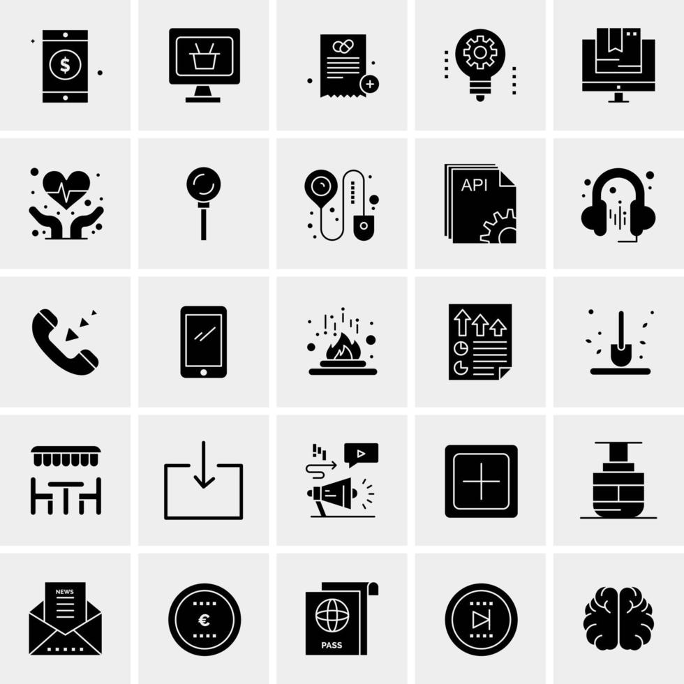 25 Universal Business Icons Vector Creative Icon Illustration to use in web and Mobile Related project