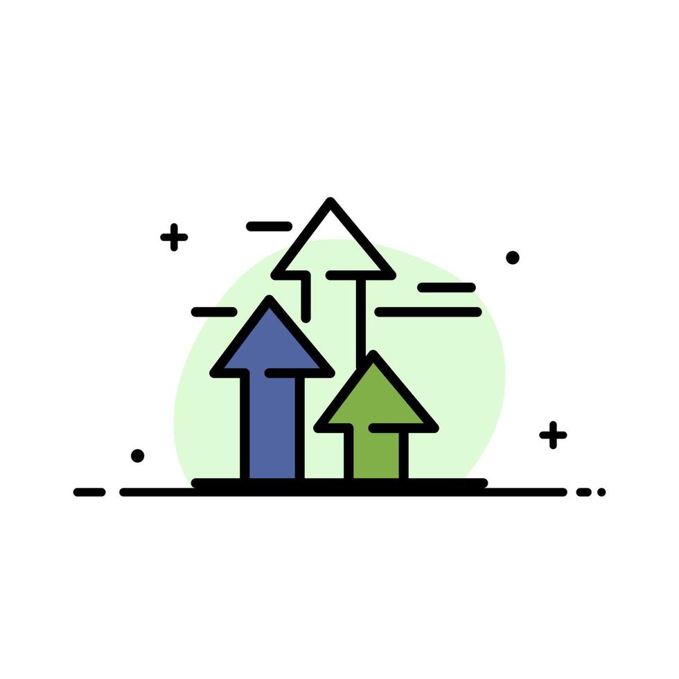 Arrows Break Breaking Forward Limits  Business Flat Line Filled Icon Vector Banner Template