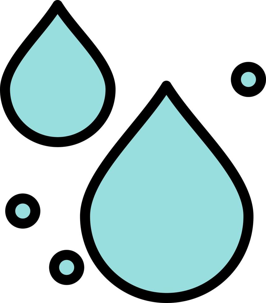 Water Drop Spring  Flat Color Icon Vector icon banner Template