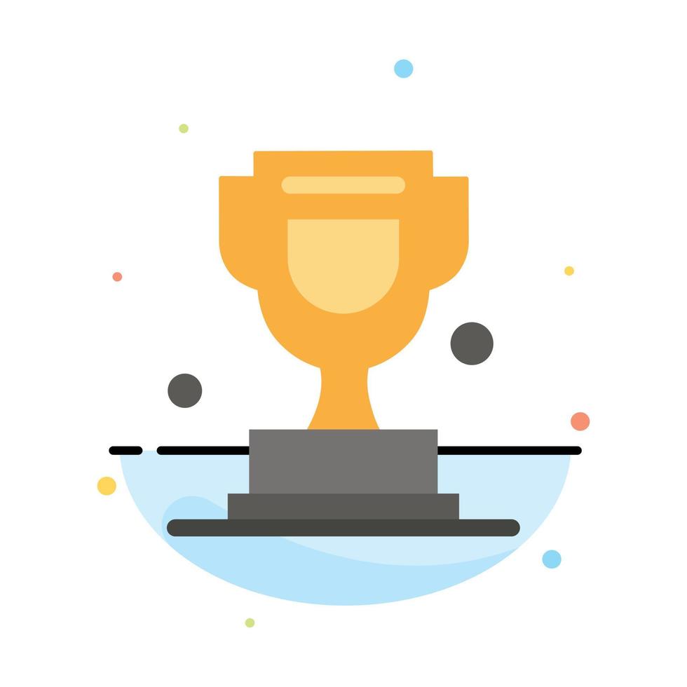 Award Cup Trophy Canada Abstract Flat Color Icon Template vector