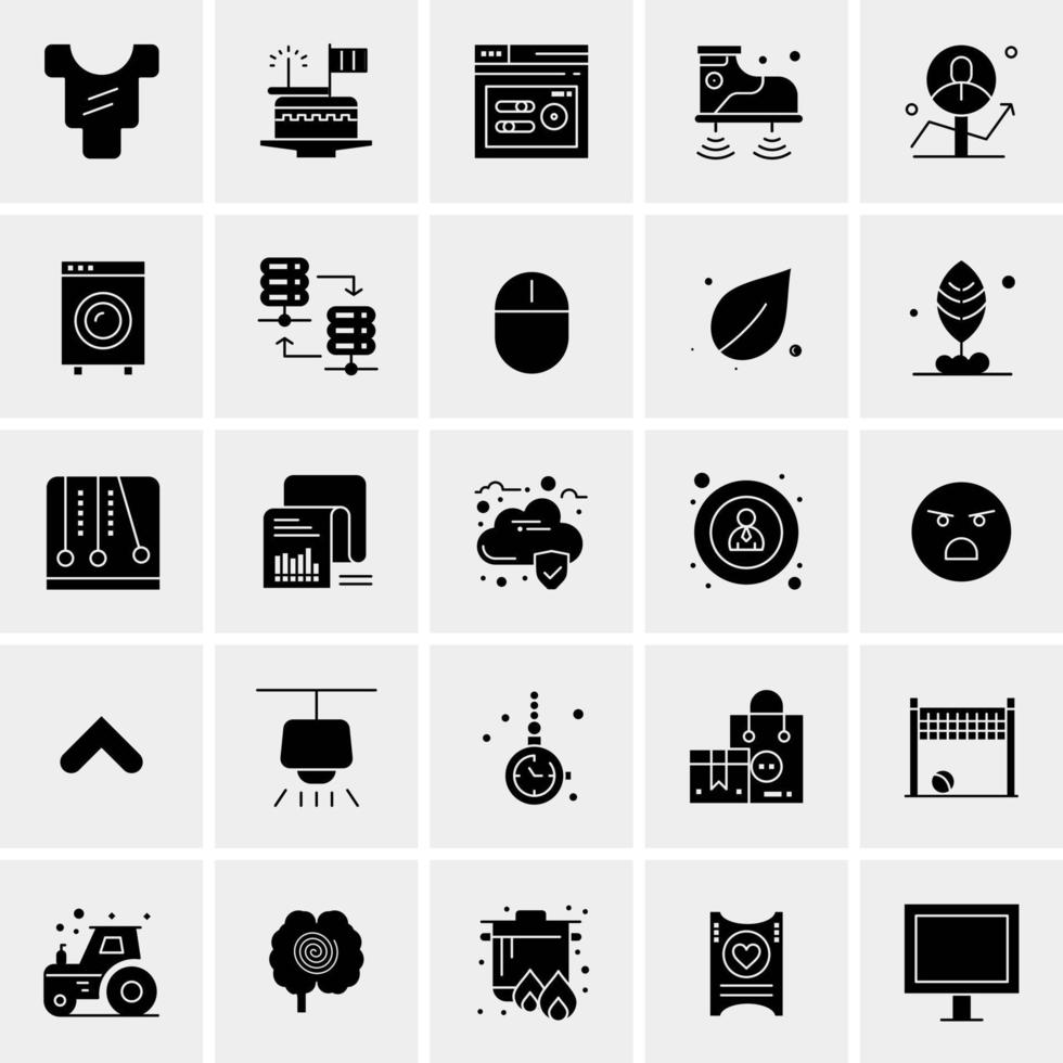 25 iconos de negocios universales vector ilustración de icono creativo para usar en proyectos relacionados con la web y dispositivos móviles