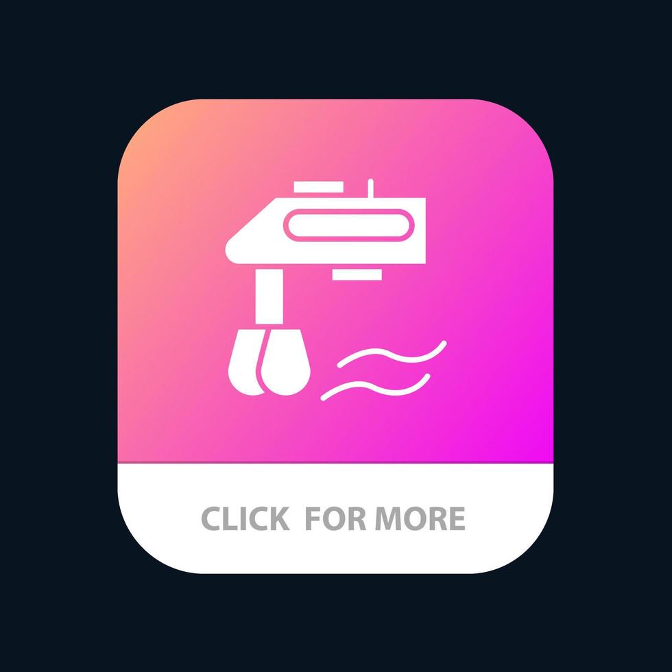 Mixer Kitchen Manual Blender Mobile App Icon Design vector