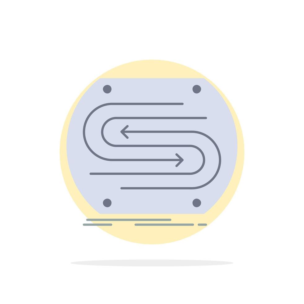 business arrow concept convergence match pitch Flat Color Icon Vector