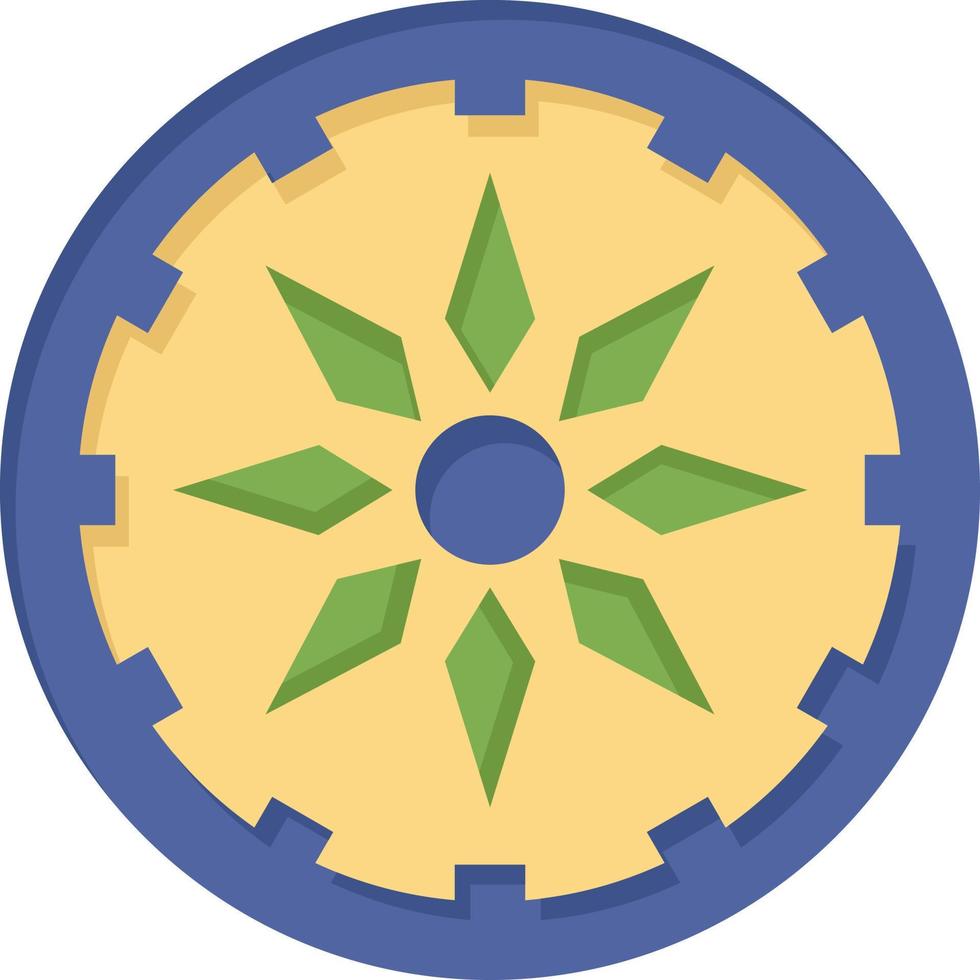 Circle Country India  Flat Color Icon Vector icon banner Template