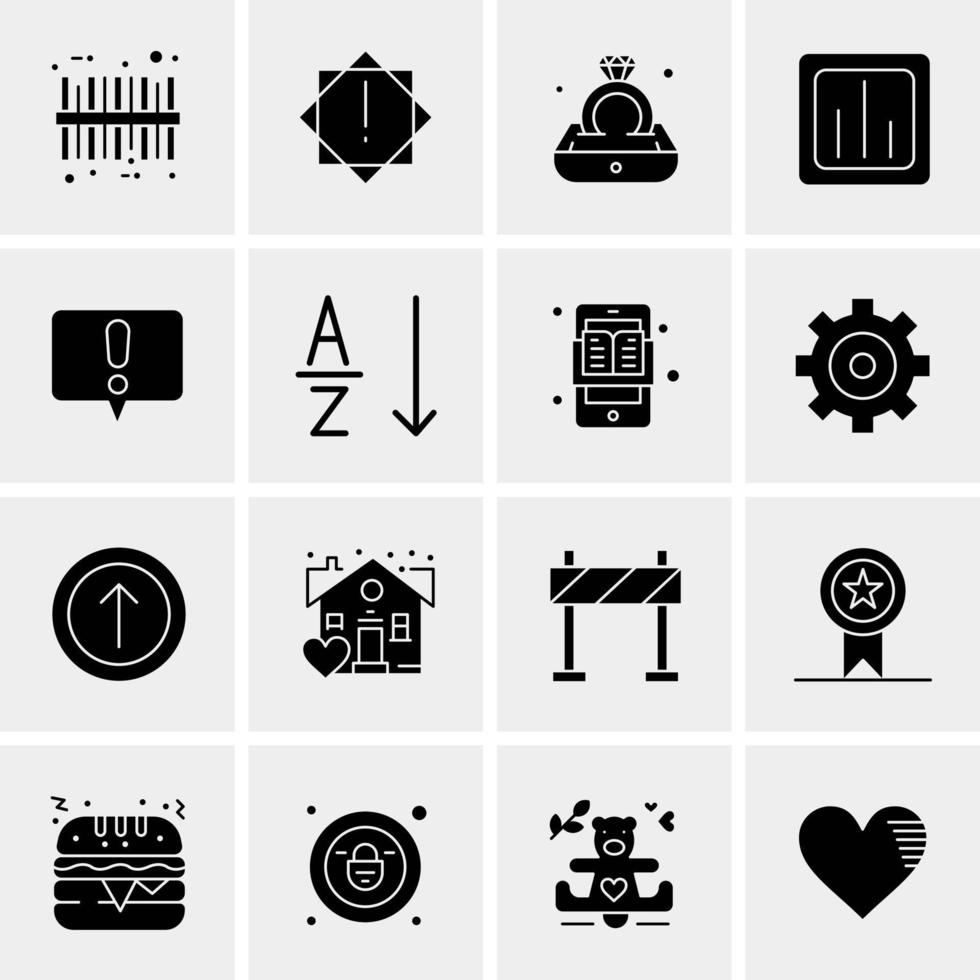 16 Universal Business Icons Vector Creative Icon Illustration to use in web and Mobile Related project