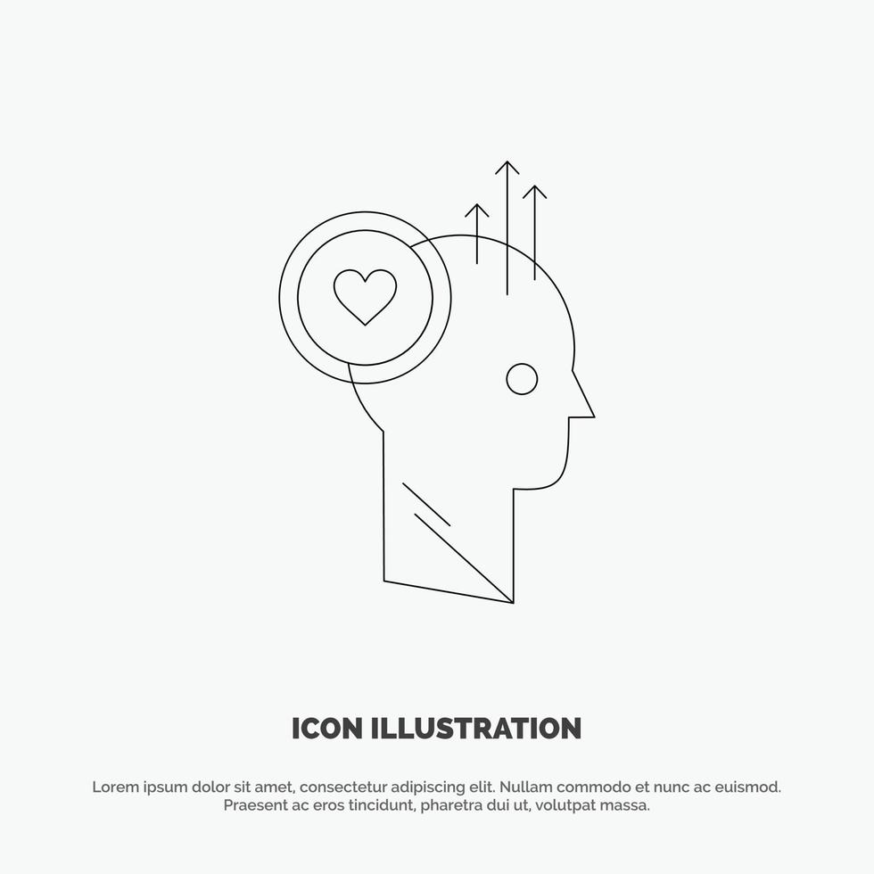 usuario como personal oficina idea línea icono vector