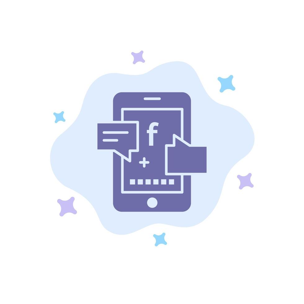 Promotion Social Social Promotion Digital Blue Icon on Abstract Cloud Background vector