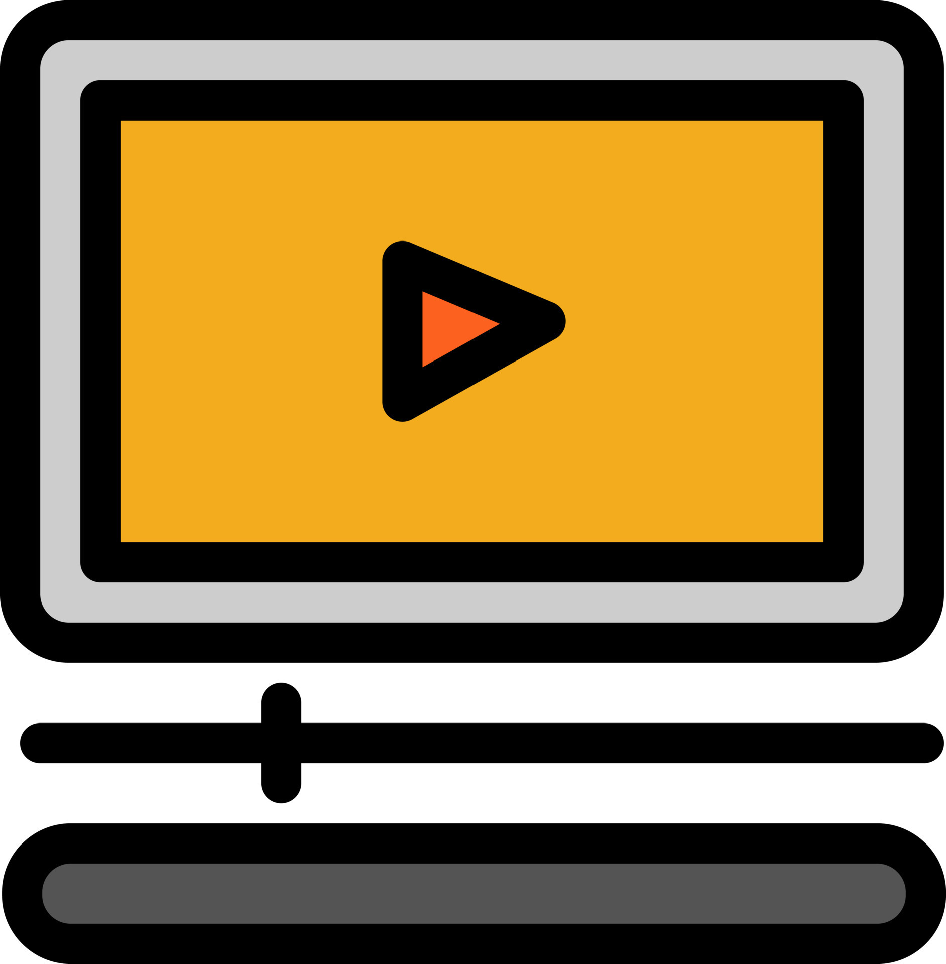 reproductor de video audio mp3 color plano icono icono banner plantilla 19122209 Vector en Vecteezy