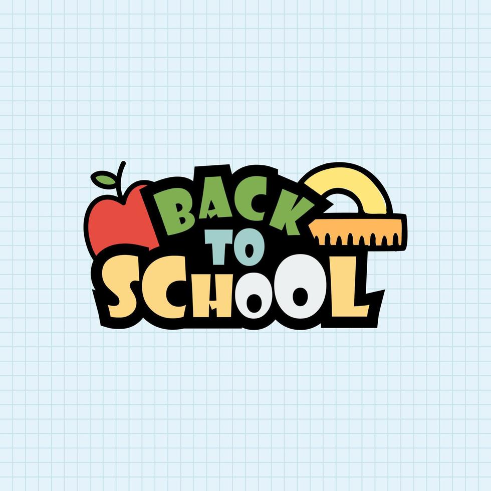 Set of Welcome back to school labels. School Background. Back to school sale tag. Vector illustration. Hand drawn lettering badges. Typography emblem set