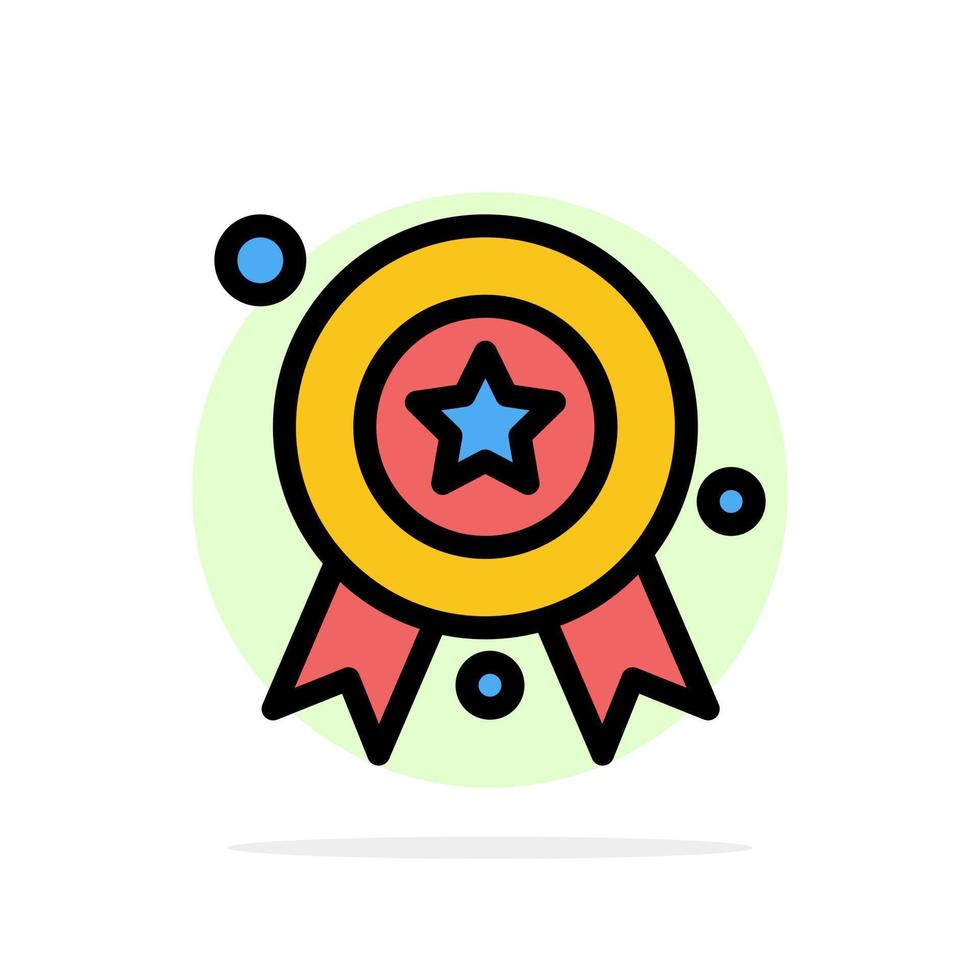 Award Award Badge Award Ribbon Badge Abstract Circle Background Flat color Icon vector