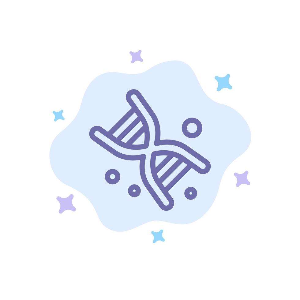 Bio Dna Genetics Technology Blue Icon on Abstract Cloud Background vector