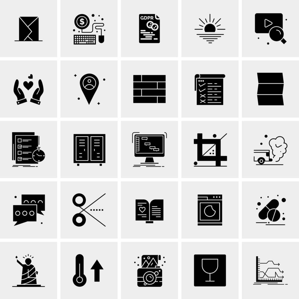 25 Universal Business Icons Vector Creative Icon Illustration to use in web and Mobile Related project