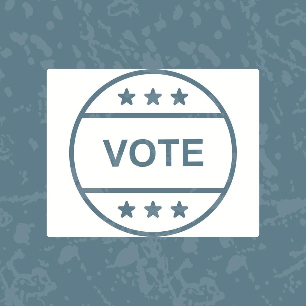 Vote Sticker Vector Icon