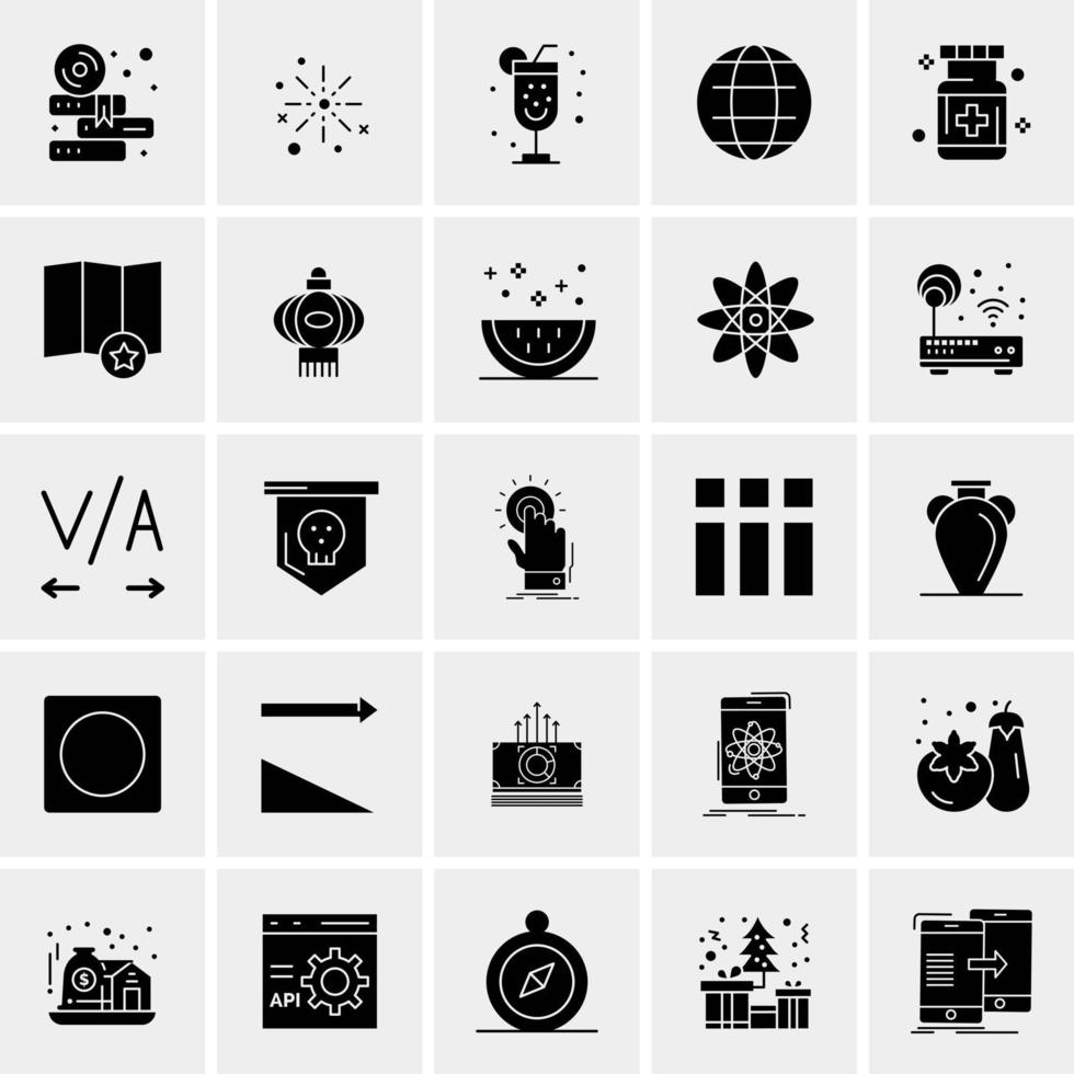 25 Universal Business Icons Vector Creative Icon Illustration to use in web and Mobile Related project