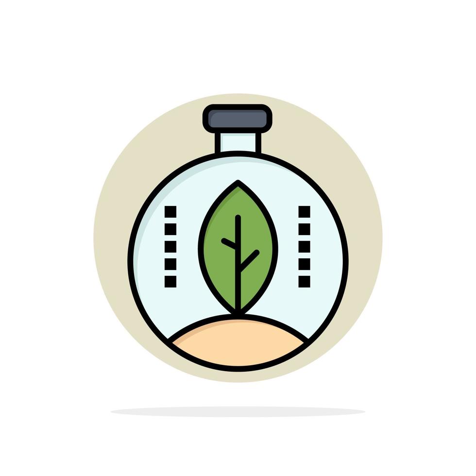 Green Innovation Energy Power Abstract Circle Background Flat color Icon vector