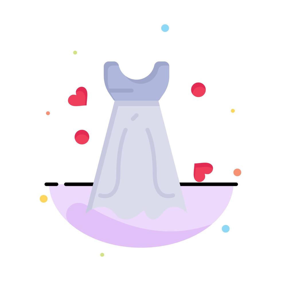 vestido mujer vestido de novia boda empresa logotipo plantilla color plano vector