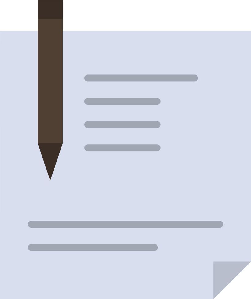 contrato documento archivo página papel signo firma color plano icono vector icono banner plantilla