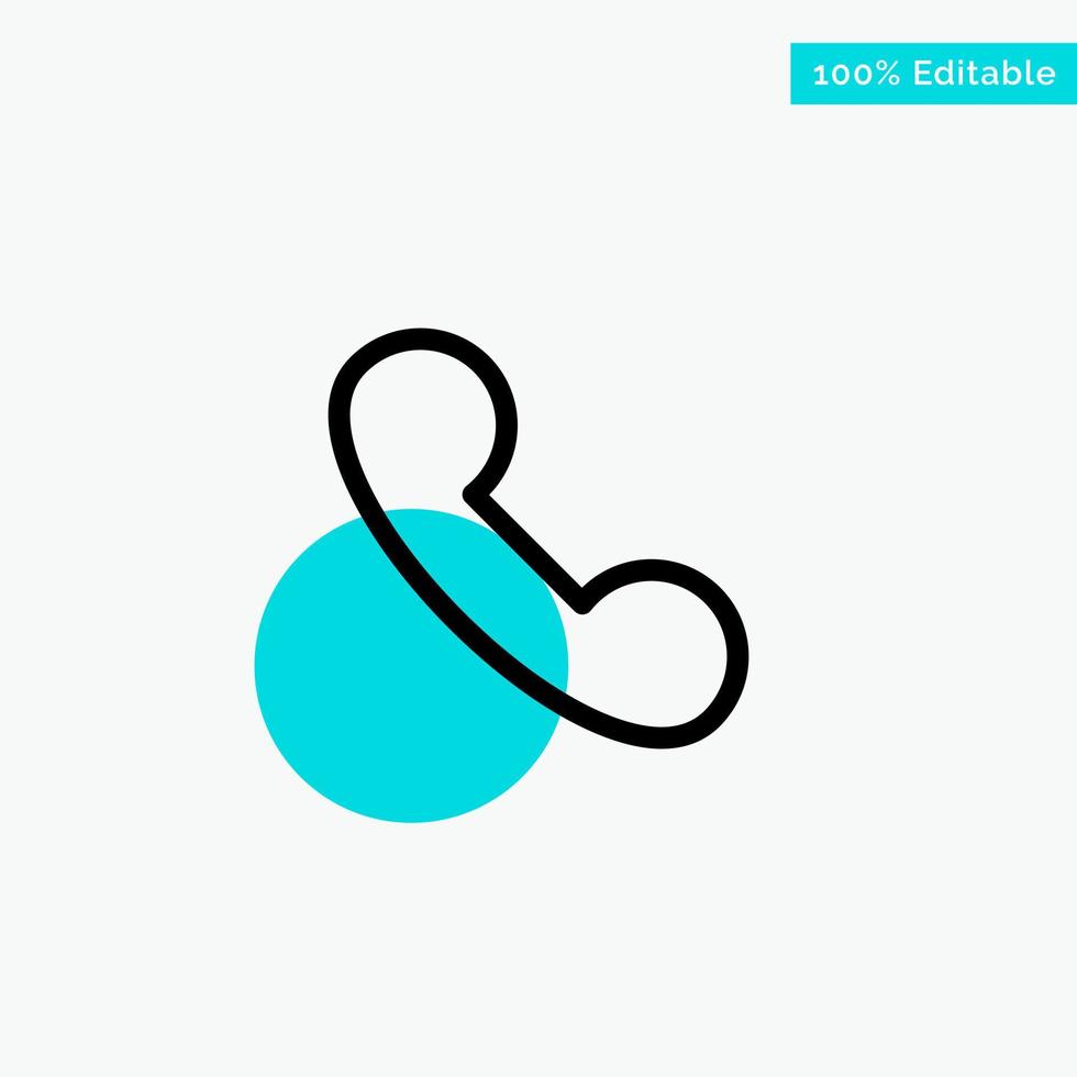 Phone Mobile Telephone Call turquoise highlight circle point Vector icon