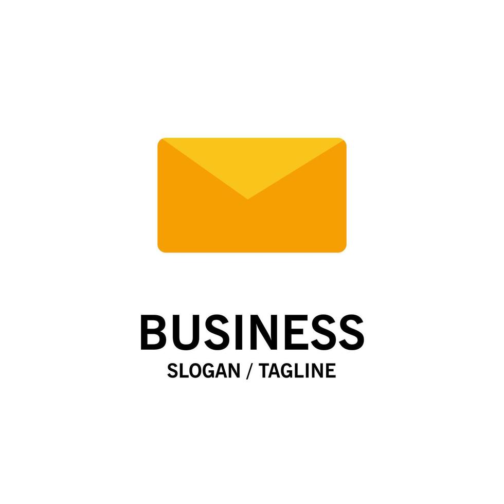 Mail Email User Interface Business Logo Template Flat Color vector