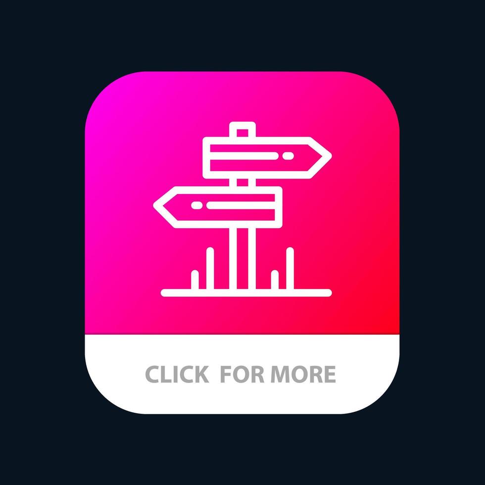 Direction Hotel Motel Room Mobile App Button Android and IOS Line Version vector