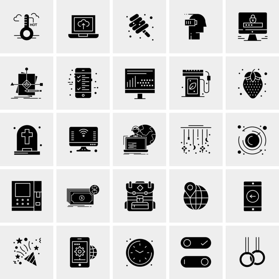 25 Universal Business Icons Vector Creative Icon Illustration to use in web and Mobile Related project