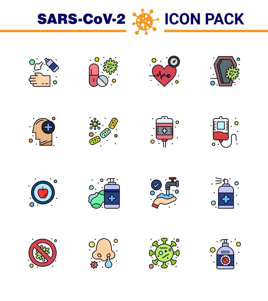 conjunto simple de protección covid19 azul 25 icono del paquete de iconos incluido cuidado del coronavirus tiempo médico corazón coronavirus viral 2019nov enfermedad vector elementos de diseño